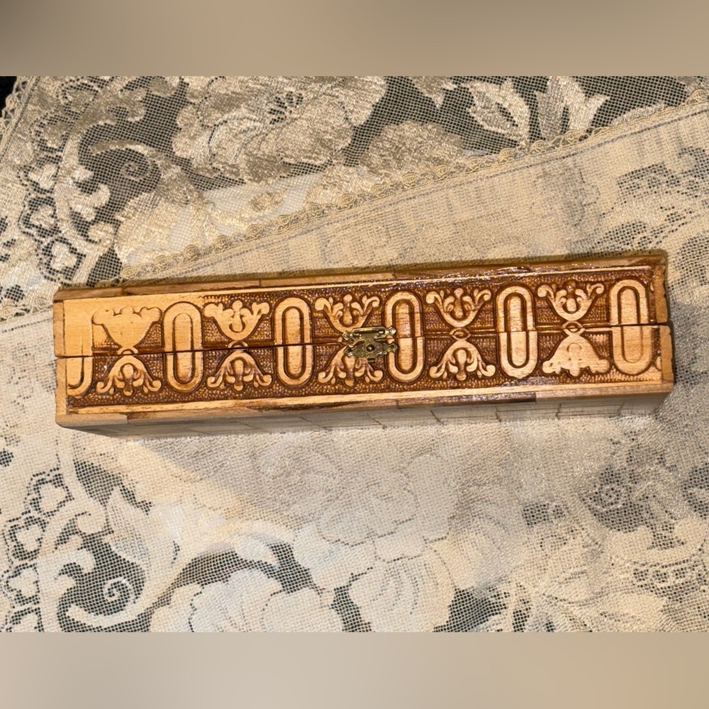 Vintage Backgammon Game Chess Board Hand Crafted Olive Wood in Israel Holy Land - Picture 6 of 11